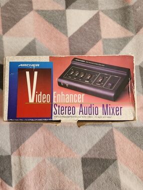 Arche Video Enhancer Stereo Audio Mixer - Black